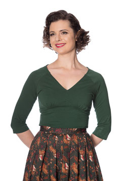 Banned cute & classic jersey top donker groen