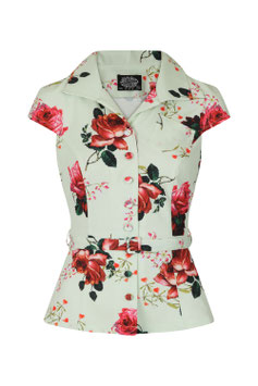 Hearts & Roses Delilah blouse mint