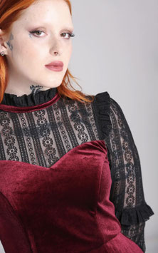 Hell Bunny Bonnie velvet jurk
