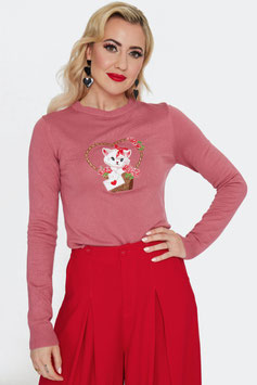 Voodoo Vixen kitty love letter jumper mt M