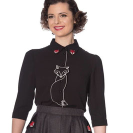 Banned foxy blouse zwart