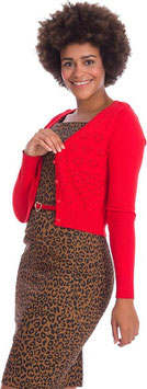 Banned love dream cardigan rood mt XL
