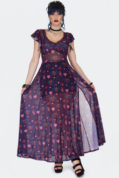 Jawbreaker alchemy hearts maxi jurk mt M