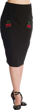 Banned cherry jane rok zwart