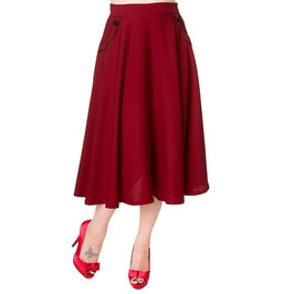Banned Gracie swing rok bordeaux