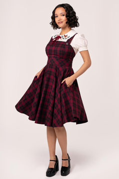 Hell Bunny Carmina pinafore swing jurk mt XS