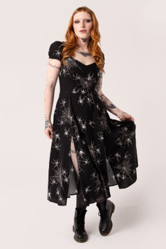 Hell Bunny grungy spider maxi jurk mt S