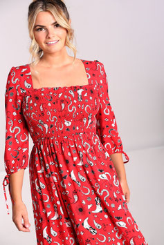 Hell Bunny Emmylou maxi jurk mt M