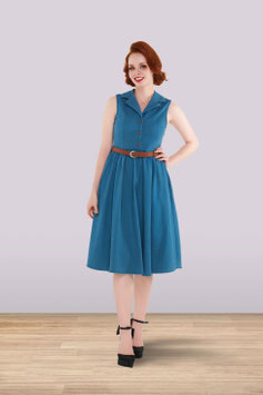 Lindy Bop Donda denim swing jurk