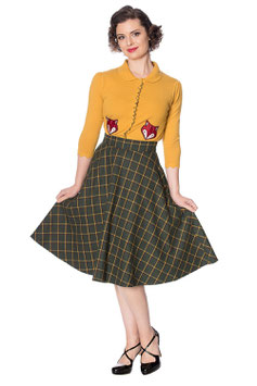 Banned Lady's day winter swing rok groen mt 2xl