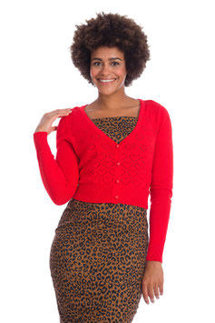 Banned love dream cardigan rood mt XL