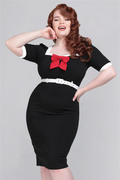 Collectif Sadie pencil jurk zwart