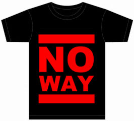 No Way Shirt - Classic Logo - BLK / RED