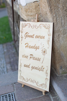 Schild XL "Handypause"