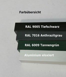 Vierkantrohr 20x20x1,5 und 25x25x2,0 mm in verschieden Farben  200 cm