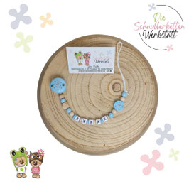 Schnullerkette Waldtiere Reh, Fuchs, Hase, Eule