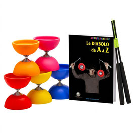 Set Diabolo: Livre Diabolo avec Diabolo et baguettes