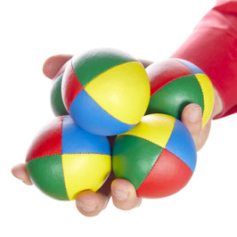 Balles de jonglage quadrichromiques en set