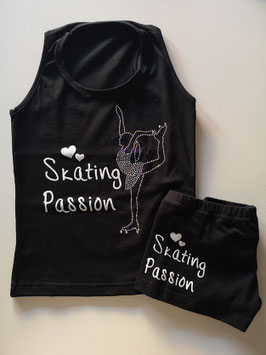 Completo Estivo Pattinaggio Skating Passion Strass
