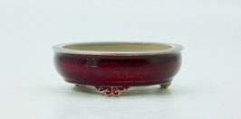 Pot rond rouge de cuivre