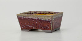 pot rectangulaire rouge pailleté
