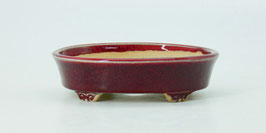 pot ovale rouge de cuivre