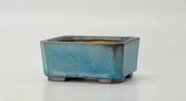 pot rectangulaire turquoise