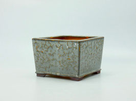 pot carré shino gris