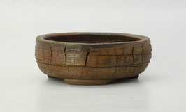 Pot rond craquelé