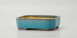 pot rectangulaire turquoise