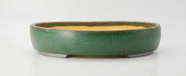 pot ovale vert bronze