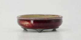 Pot rond rouge de cuivre