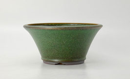 pot rond vert bronze