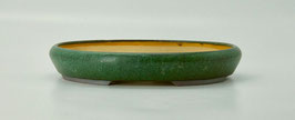 pot ovale vert bronze