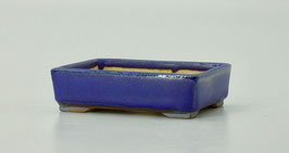 pot rectangulaire bleu