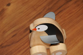 S4 Holzpinguin rollend