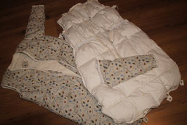*N35 Allround BIO Lotties 90cm Schlafsack mit DAUNEN INlet herausnehmbar und abnehmbaren Ärmeln