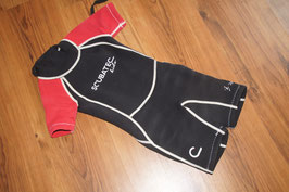 Neopren Shorty 3mm 104/110 rot schwarz