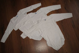 M182E Petite Bateau 3er Set Langarm Bodys 94cm