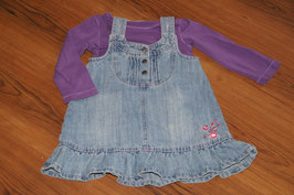 MD862 Kleidchenkombi lila Jeans 86/92