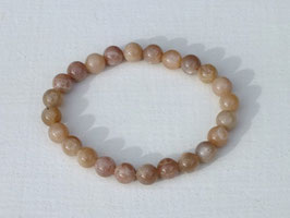 Bracelets en pierre de lune rose 8 mm