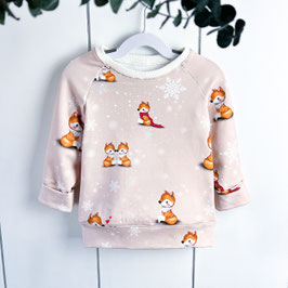 Sweater 86/92 French Terry Snowfox