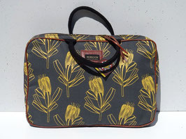 MONGOOSE Laptop Sleeve "Sugarbush Protea Mustard/Charcoal"