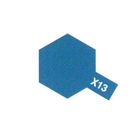 Pot de peinture acrylique Tamiya bleu métal X-13 10ml
