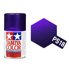 Peinture aérosol lexan Tamiya violet metallisé 100 ml PS18