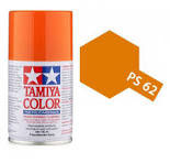 Peinture aérosol lexan Tamiya pur orange 100 ml PS62