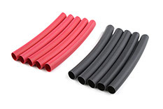 Gaine Thermo 6.4mm Noir + Rouge (10pcs)