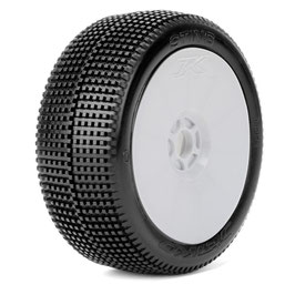 Pneus JETKO STING super soft sur jantes blanches (x2)