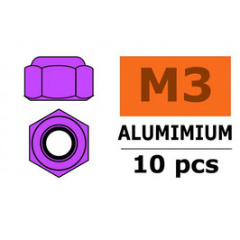 Ecrou M4 Nylstop purple Alu (10pcs)
