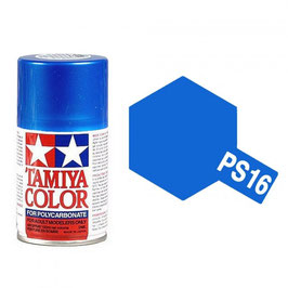 Peinture aérosol lexan Tamiya bleu metallisé 100 ml PS16